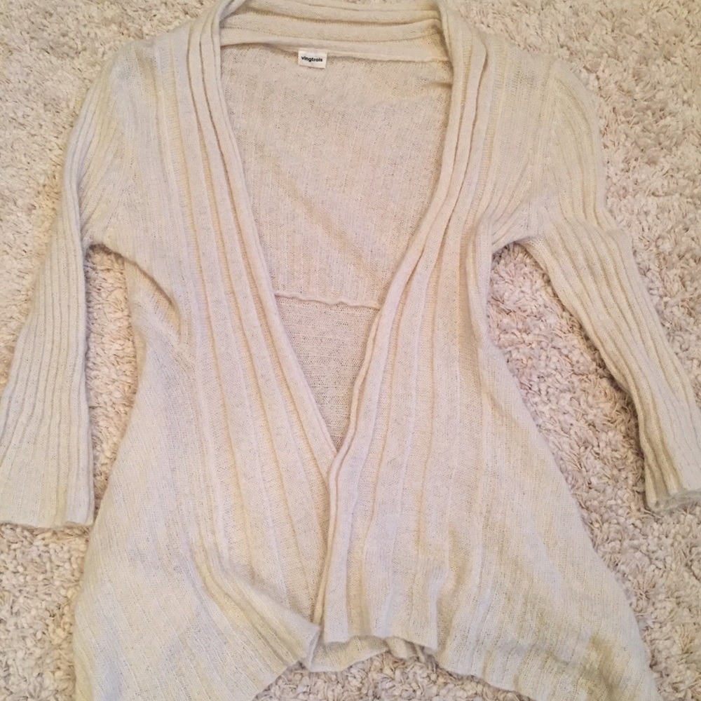 Ivory light cardigan size s